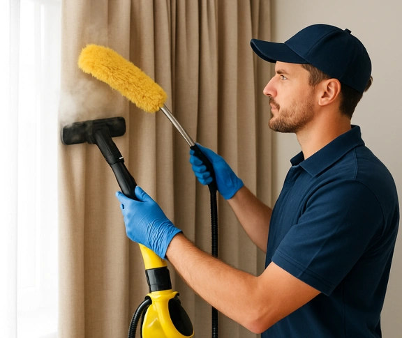 Trusted curtain steam cleaning technician Matty Curtain Cleaning blackburn-vic QLD