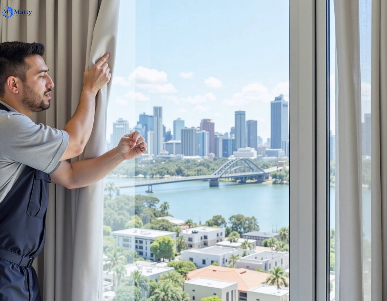 Professional curtain steam cleaning service blackburn-vic QLD by Matty Curtain Cleaning